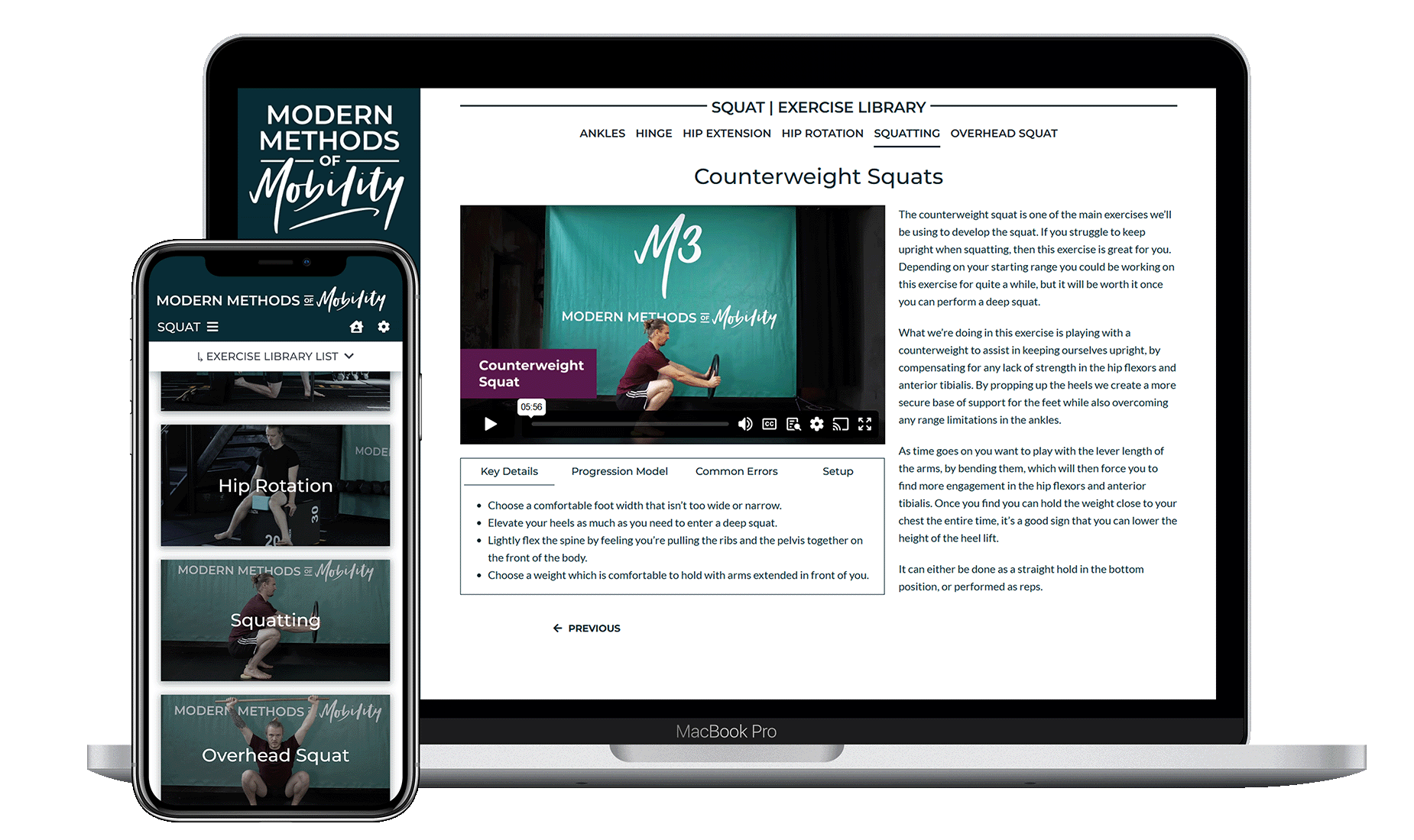 Squat Program Mockup